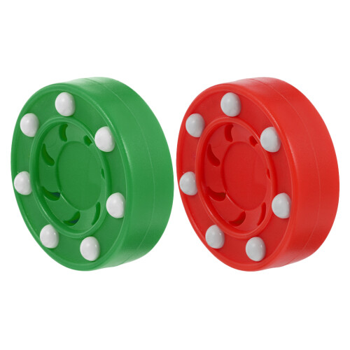 10Pcs Assorted Color Roller Hockey Pucks with Durable PP for Practice 1