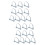 20Pcs Silver Trailer Lock Pin Carbon Steel Quick Release Coupler Pin 7