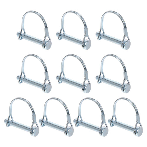 20Pcs Silver Trailer Lock Pin Carbon Steel Quick Release Coupler Pin