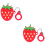 2Pièces Coque Silicone Rouge Souple Pour Audio Protection 5