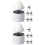 12Pcs Solar Powered Candle Tealights White Mushroom Design 7