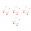 8 Pcs Mini Goose Figurines Plastic Swan Decor for Home Table 9