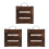 3Pcs Wood Wall Planter Fern Mounting Board 5