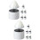 12Pcs Solar Powered Candle Tealights White Mushroom Design 9