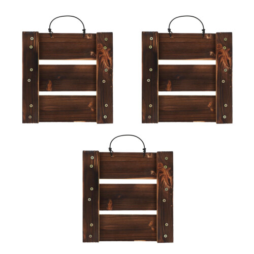 3Pcs Wood Wall Planter Fern Mounting Board 2