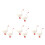 8 Pcs Mini Goose Figurines Plastic Swan Decor for Home Table 6