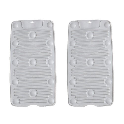 4Pcs Grey Plastic Laundry Board Washboard for Bathroom Clothes Washing