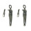 2Pcs Durable Silver Toggle Clamp Metal Latch for Cupboard Use 2