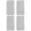 4Pcs Grey Plastic Laundry Board Washboard for Bathroom Clothes Washing 5