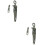 2Pcs Durable Silver Toggle Clamp Metal Latch for Cupboard Use 5