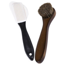6Pcs Shoe Polishing Brush Kit Wood Bristle for Efficient Shine