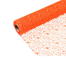 1Rouleau Tulle Jacquard Orange Sécurisé Pour Artisanat Enfant