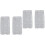 4Pcs Grey Plastic Laundry Board Washboard for Bathroom Clothes Washing 4