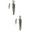 2Pcs Durable Silver Toggle Clamp Metal Latch for Cupboard Use 6