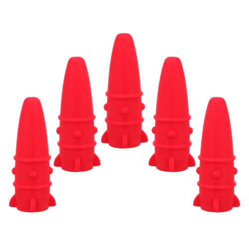 5Pcs Silicone Rocket Tip Protectors For School