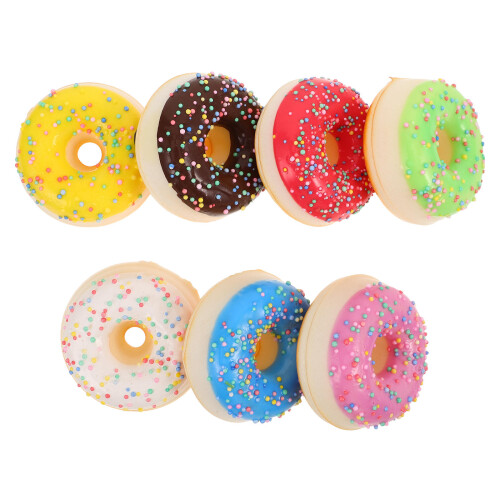 35Pcs Durable PU Fake Donuts Realistic Simulation Dessert Props 1