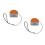 2Pcs Precision Woodworking Edge Trimmer Tool Orange Manual Chamfer 4