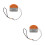 2Pcs Precision Woodworking Edge Trimmer Tool Orange Manual Chamfer 5