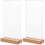 2 Pack Display Board A4 Menu Holder Card Stand For Restaurant Sign 2