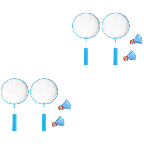 Badminton Racket Assorted Playing Toy Set 8pcs 1