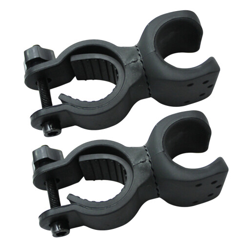 2 Pcs Car Clamp Headlight Bike Flashlight Mount Mounting Bracket