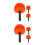 6Pcs Lightweight Spiderweb Removal Brush Head with Threaded 7