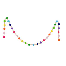3Pcs Multi-Color Wooden Bead String Pendant for Wall Decoration