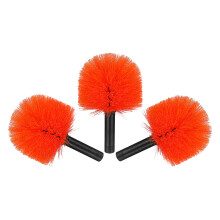 6Pcs Lightweight Spiderweb Removal Brush Head with Threaded