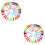 2Pcs Assorted Color Plastic Golf Tees Unbreakable Lightweight Durable 4