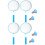 Badminton Racket Assorted Playing Toy Set 8pcs 3
