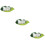 3 Pcs Solar Waterproof Led Light For Pool Pond Garden Decorative 7