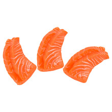 9Pcs Realistic Orange Salmon Slices Faux Food PVC Decor for Restaurant