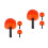 6Pcs Lightweight Spiderweb Removal Brush Head with Threaded 4