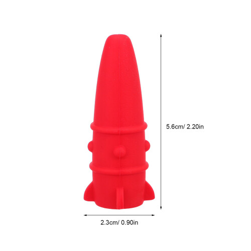5Pcs Silicone Rocket Tip Protectors For School 1