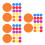 180Pcs Reusable Hooked Circle Stickers for Kids Carpet Game Training 7