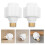 2 Pack Electric Wall Heater Partition Device Accessories Insulation 6