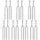 7 Pieces fork Guitar Tuner Musical Instruments Silver 2