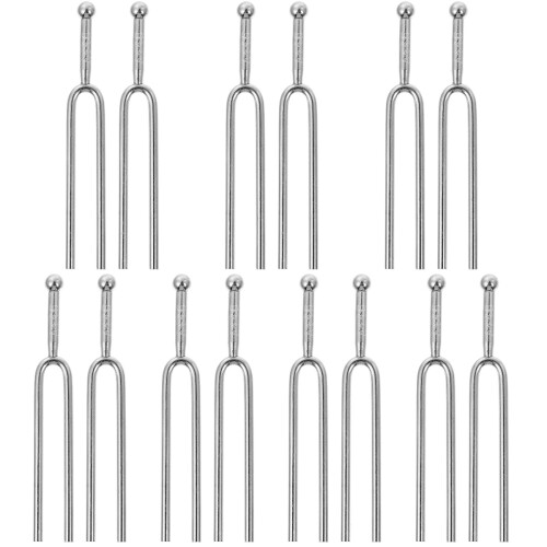 7 Pieces fork Guitar Tuner Musical Instruments Silver 1