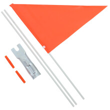 2 Sets Cycle Safety Flag Kids Bike Cycling With Pole Warning Flags