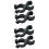 2 Pcs Car Clamp Headlight Bike Flashlight Mount Mounting Bracket 4