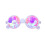 2Pcs Transparent Diffraction Glasses Sturdy Kaleidoscope Eyeglass Prop 1