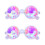 2Pcs Transparent Diffraction Glasses Sturdy Kaleidoscope Eyeglass Prop 5