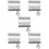 15Pcs Silver Watch Ornament Rings Elegant Watchstrap Accessory 8