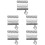 15Pcs Silver Watch Ornament Rings Elegant Watchstrap Accessory 6