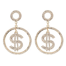 3Pairs Golden Alloy Ear Drop Earrings Fashion Jewelry for Women Gift