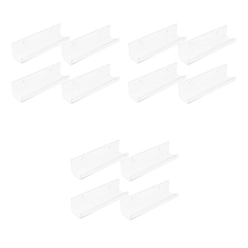 3 Pieces Wall Mounting Display Holder Wall-Mounted Vinyl Record Shelf 2