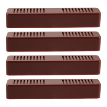 4Pcs Dark Red Plastic Cigar Humidor for Home Precise Humidity Control