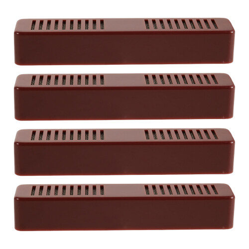4Pcs Dark Red Plastic Cigar Humidor for Home Precise Humidity Control