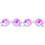 2Pcs Transparent Diffraction Glasses Sturdy Kaleidoscope Eyeglass Prop 2
