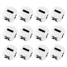 60Pcs White Math Teaching Set for Interactive Kids Learning Games